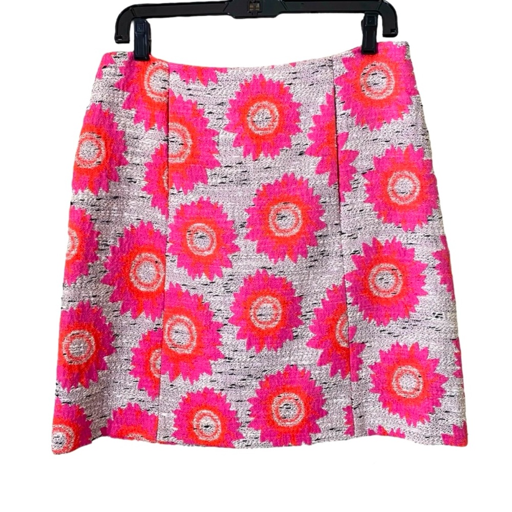Trina Turk pink orange floral skirt excellent condition